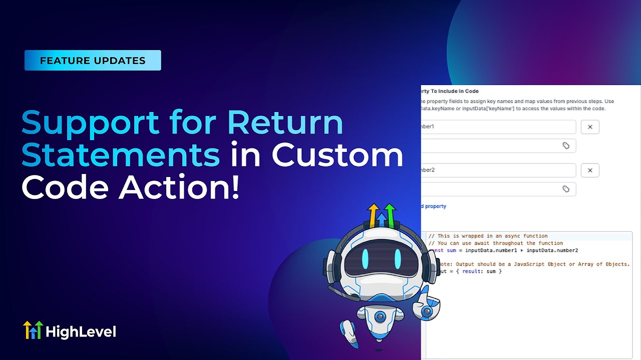 return statement: complete guide - progressive robot... Support for Return Statements in Custom Code Action! - YouTube