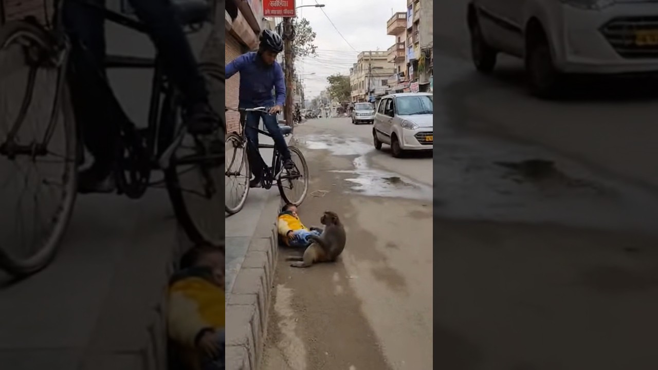 😱 Monkey Saves Baby from Accident! | बेजुबान ने बचाई नन्हे बच्चे की जा