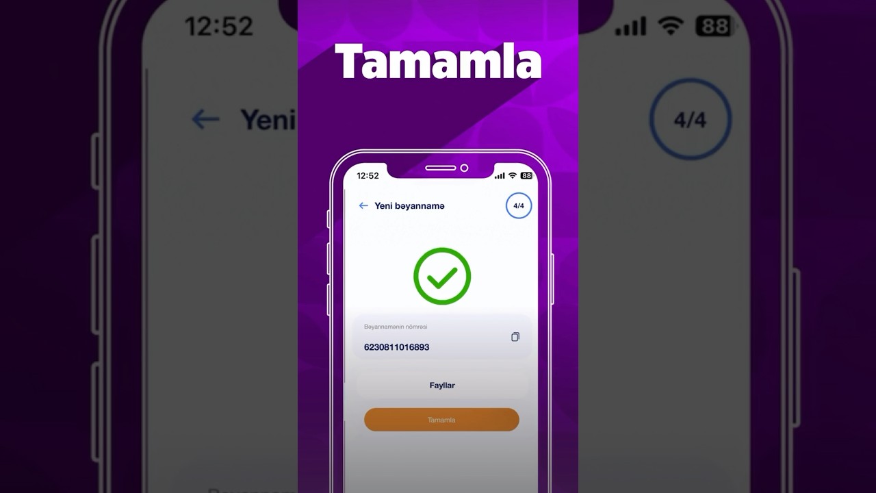 Gömrük bəyannaməsi necə doldurulur