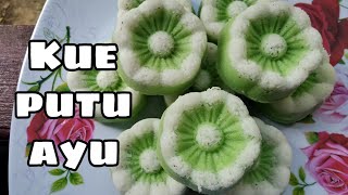 Resep Kue Putu Ayu Super Lembut 2 Telur