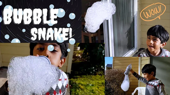 DIY Bubble snake😍🥰  | Science experiments at home⏳ | Kids fun activities💓