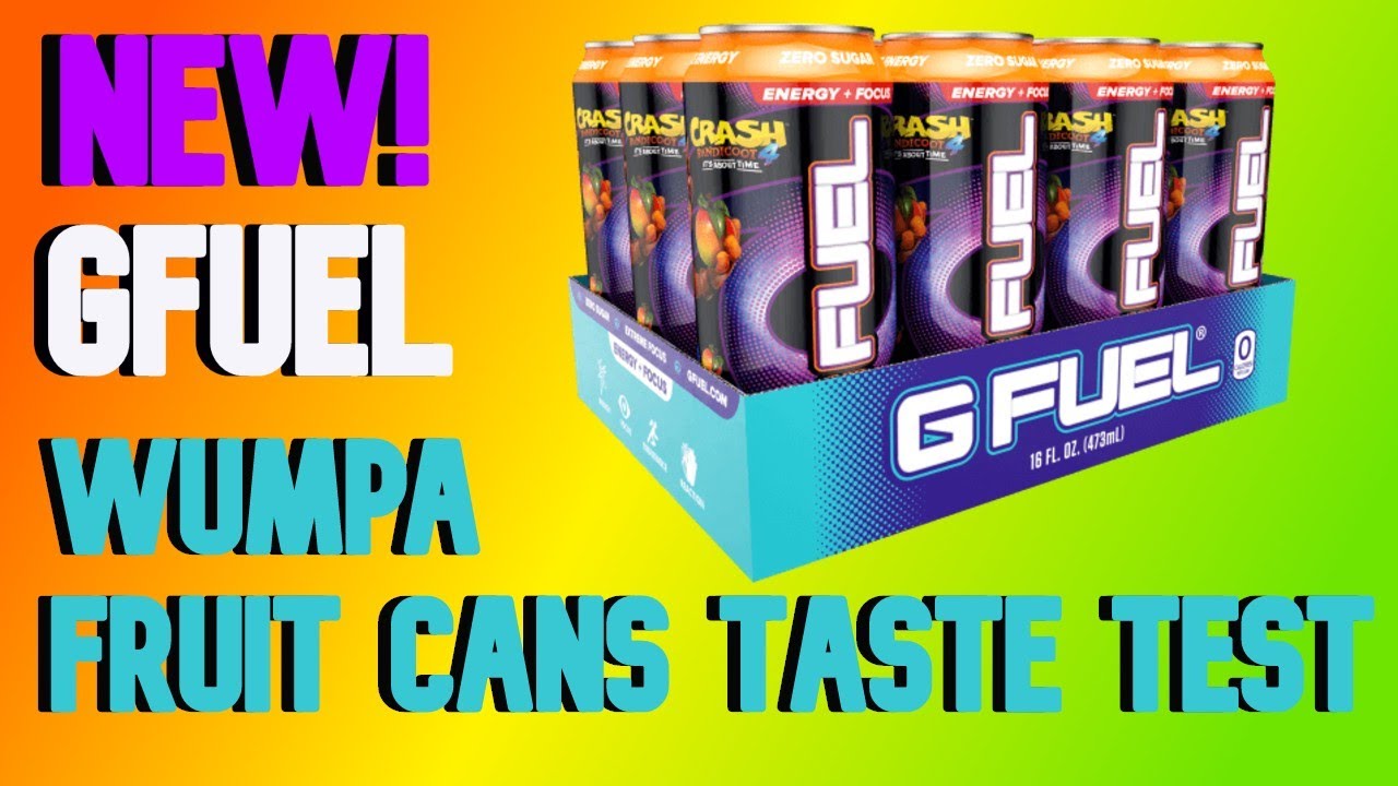 New! Wumpa Fruit GFuel Cans Taste Test!