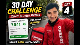 Reality of Zomato Delivery Job 😳 | Day 4 Earnings Breakdown