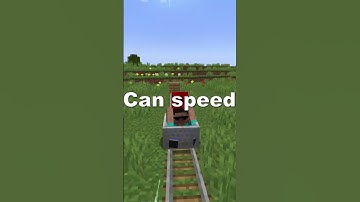 Did You Know You Can Make Minecarts Faster In Minecraft! #shorts