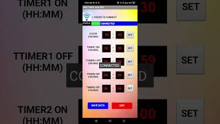 Mobile App for timer setting