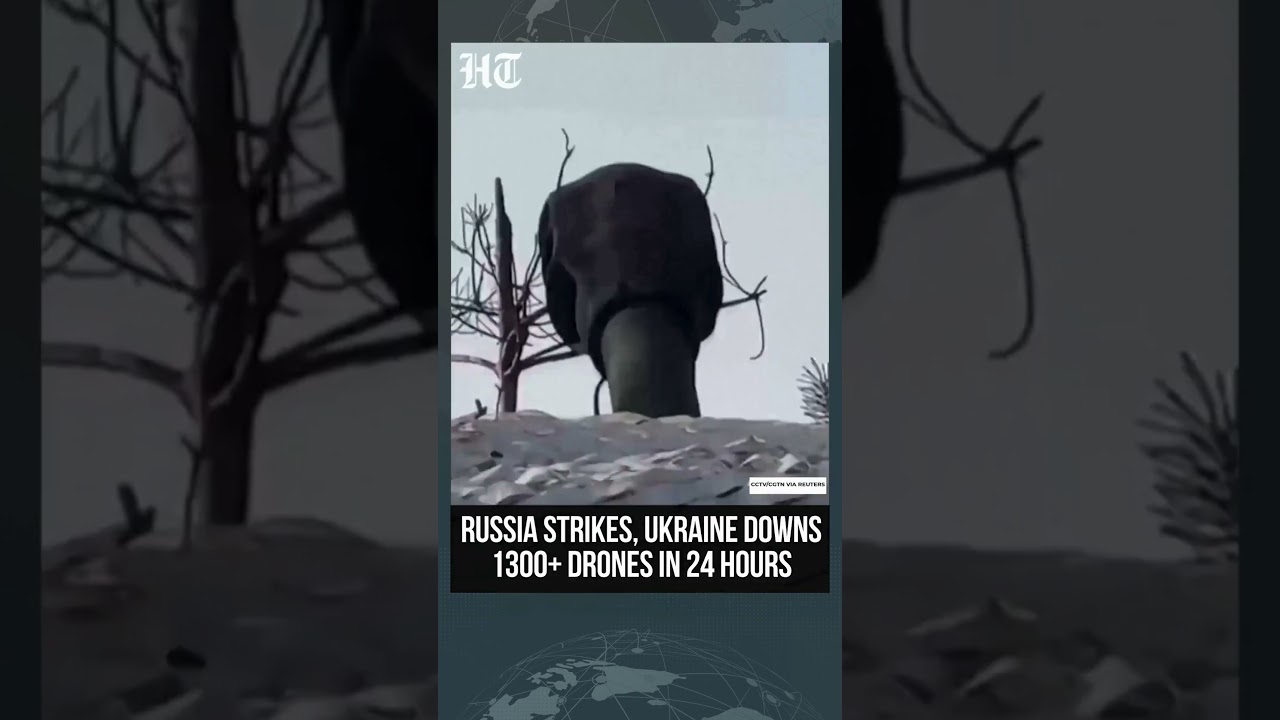 Russia Launches Multi-Direction Strikes; Ukraine Claims 1,351 Drones Shot Down 