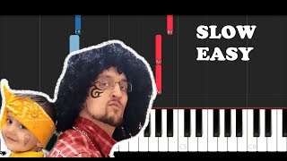 Fortnite Better Give Me My Kids Back (Fgteev) (SLOW EASY PIANO TUTORIAL)