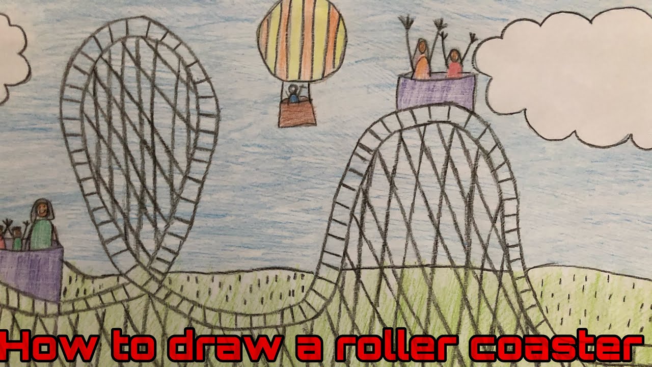 How to draw a Roller Coaster YouTube