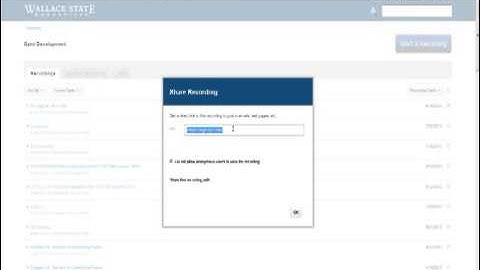 Creating a link to a Tegrity recording
