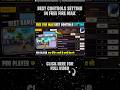 Free Fire Best Control Setting | FF Control Setting Explain | Free Fire Ke Liye Best Setting Kya Hai