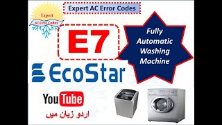 Ecostar E7 Error Fully automatic washing machine