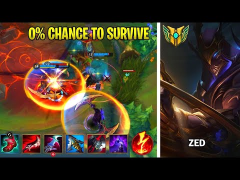 0% CHANCE TO SURVIVE... ZED GAMEPLAY, BUILD AND RUNES (Wild Rift) - YouTube