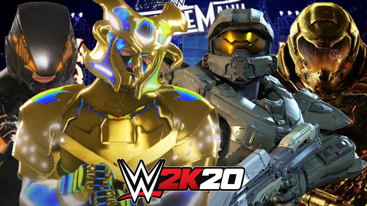 DOOM & HALO vs SUPER GAMING FAMILY MAINFRAME EDITION | WWE 2K20