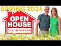 Spring 2024 open house plan use this free plan