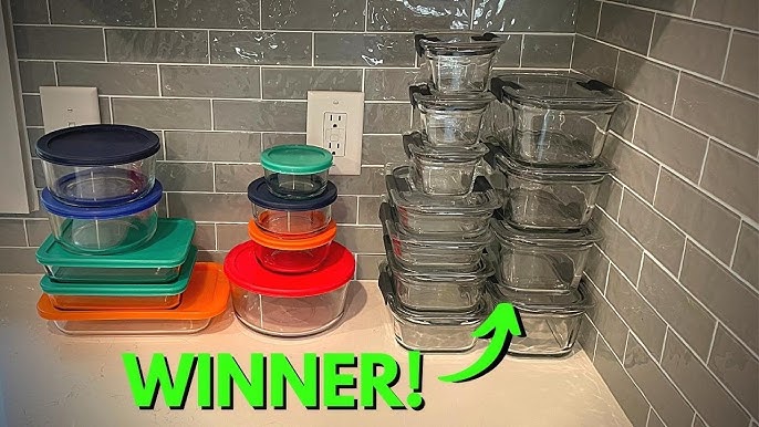 Unboxing 22 Piece Pyrex Glass Container Set 