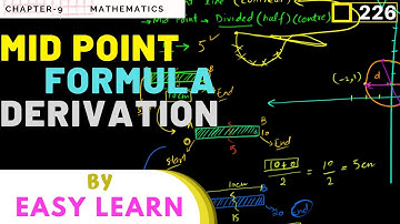 MG-9 Episode#226 | Derivation of Mid point Formula | Chapter#9 Math for 9th class