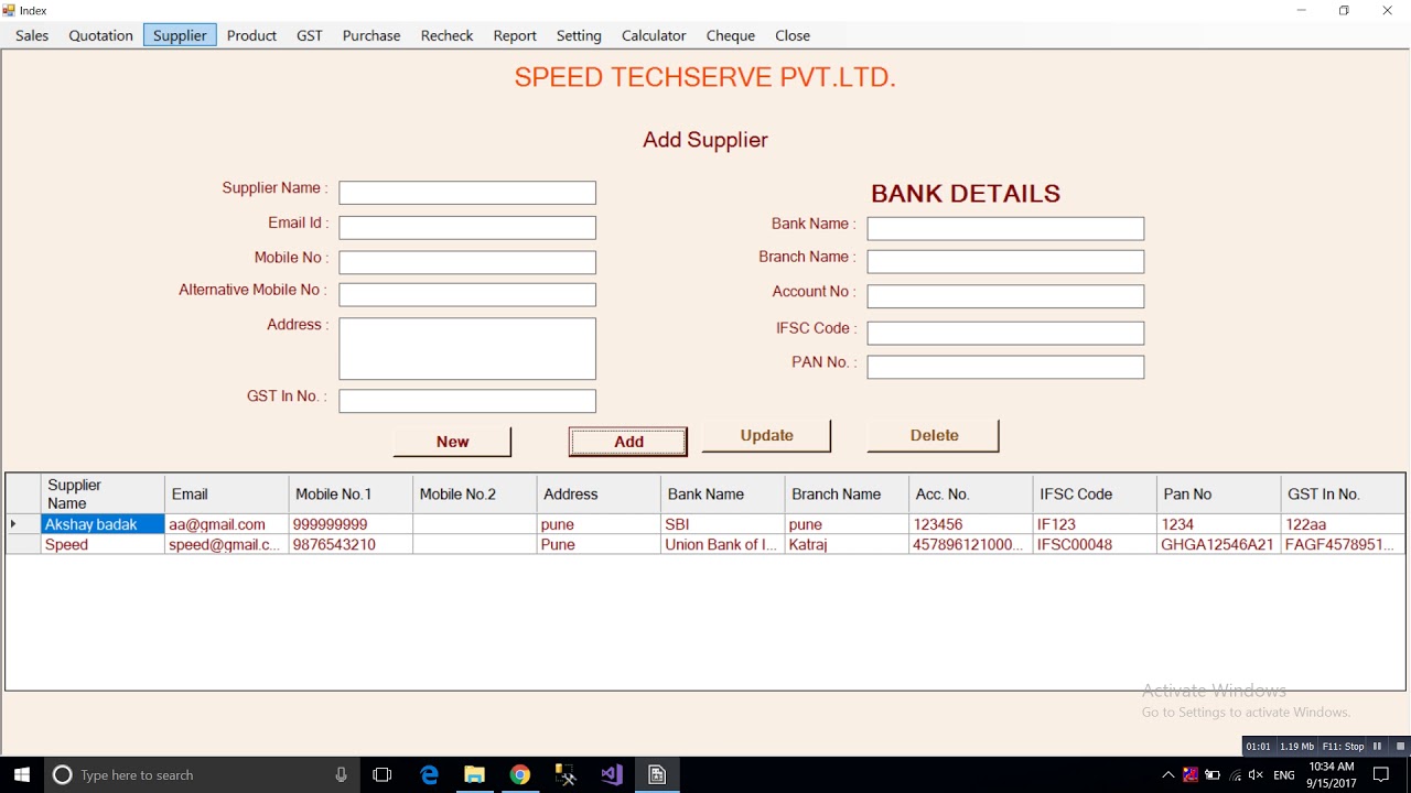 GST Supplier YouTube