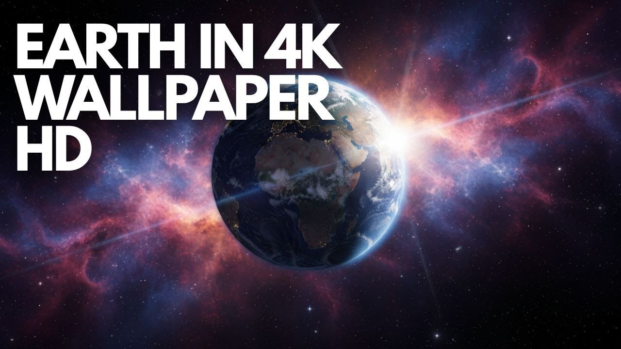 Earth from Space 🌎 | 4K Ultra HD Wallpaper | Cosmic Beauty of Our Planet