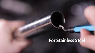 Deburring Tool with 11 HSS Steel Blades 360 Degree Rotary Head for Metal Resin Plastic 3D Printing