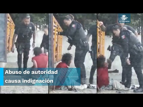 Policías de Guadalajara agreden a hombre en situación de calle