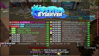 Playing Minecraft Eyserver