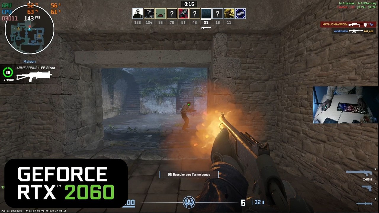 CS2 ANCIENT GAMEPLAY - RTX 2060 + i7 6700 - Handcam Performance [2026]