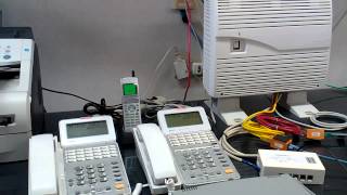 αGX ひかり電話オフィスタイプ そのままつなごう型 - 回線を接続してテスト