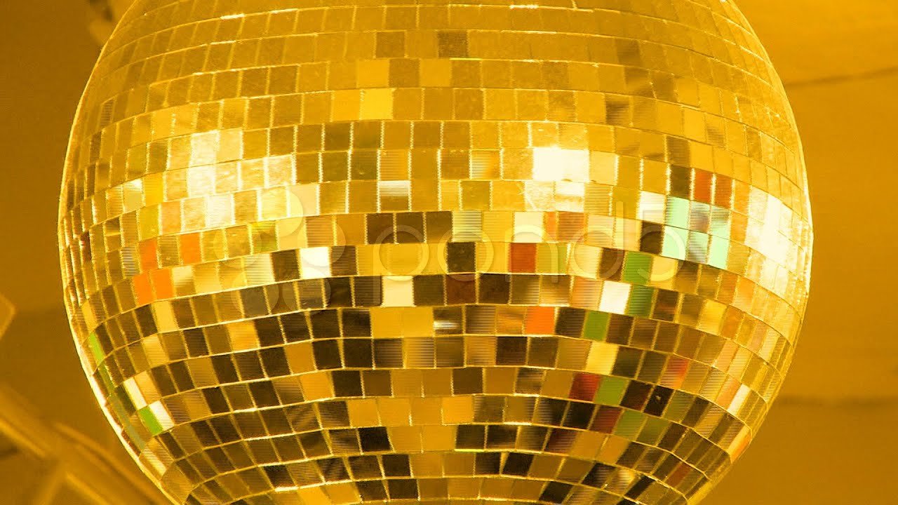 Disco Ball. Gold.. Stock Footage YouTube