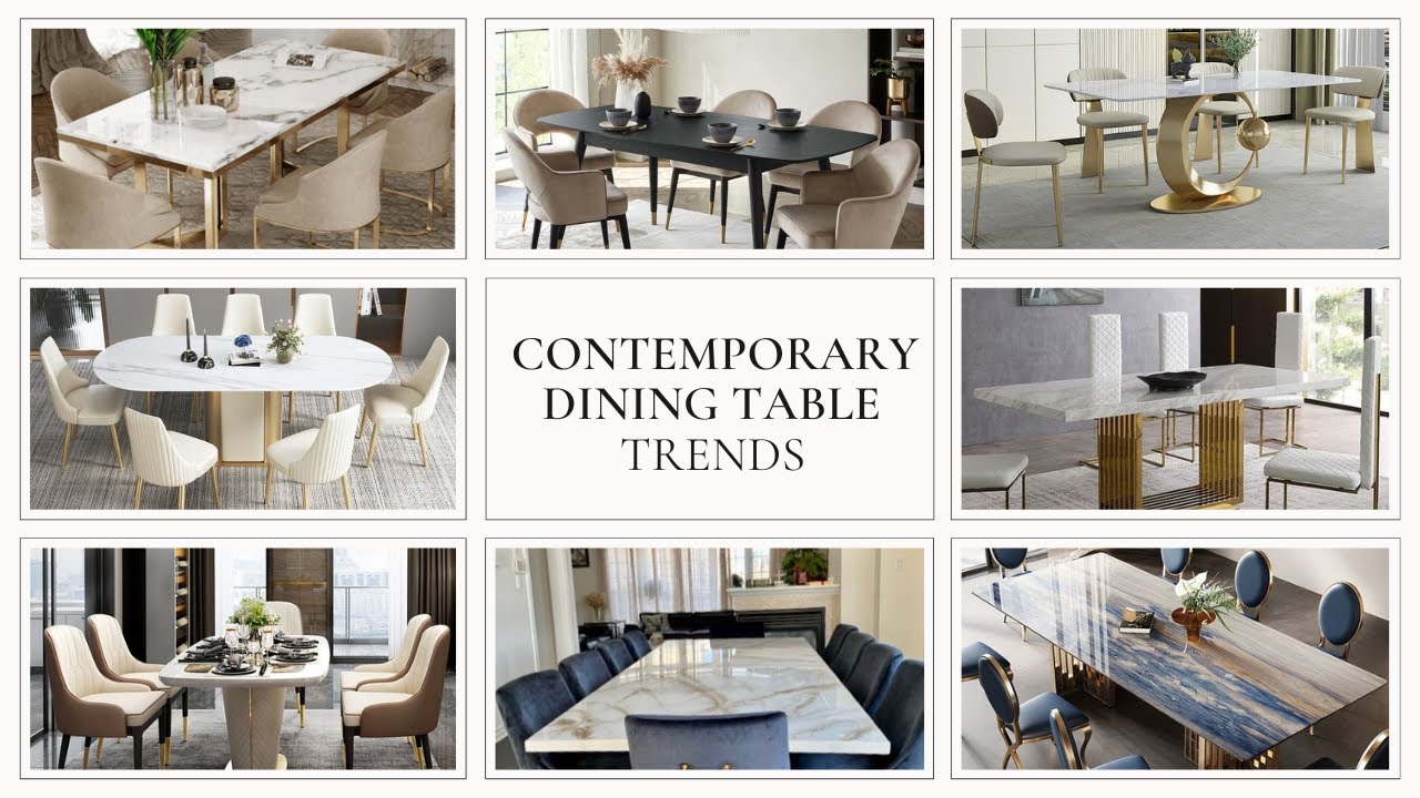 Contemporary Dining Table Trends for Spacious Home Interiors | Dining Room Decor Inspiration