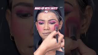 Horror Makeup tutorial. Use safety pins. #beautytips #wedding #usa #lifeisbutadream #love #nailart