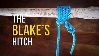 How to Tie a Blake's Hitch in 60 SECONDS!! | How to Tie a Friction Hitch Knot