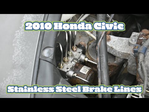 How to Install 2007-2010 Honda Civic Brake Lines - YouTube