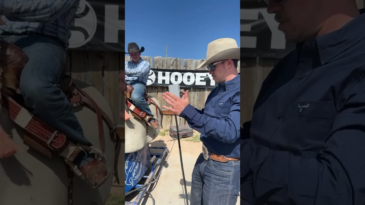 BTS | Optimal Performance Academy-NFR Cowboy Chase Brooks coaches athletes thru Day 1 buckin machine
