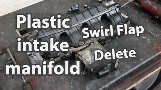 Alfa 159 Saab Vauxhall plastic manifold swirl flap delete guide