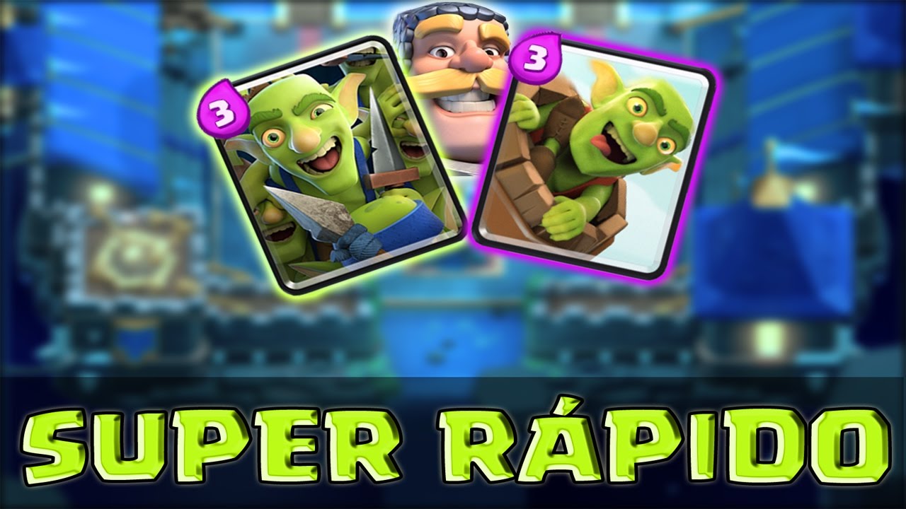 O MELHOR DECK DE GANGUE DE GOBLINS COM BARRIL NO CLASH ROYALE