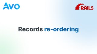 Records ordering for Rails using Avo Admin screenshot 2