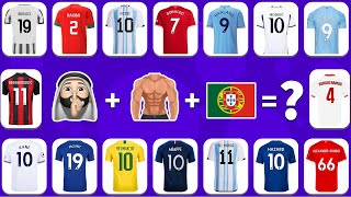 ( PART 2 ) Guess the SONG EMOJI and JERSEY and Flag of FOOTBALL Player Neymar,|Ronaldo, Messi