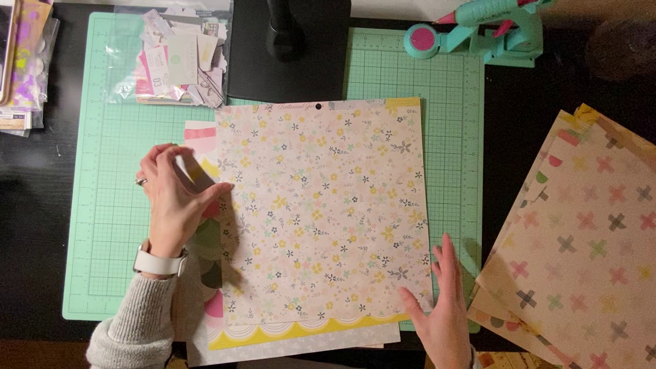 Making page kits using Maggie Holmes Bloom Collection