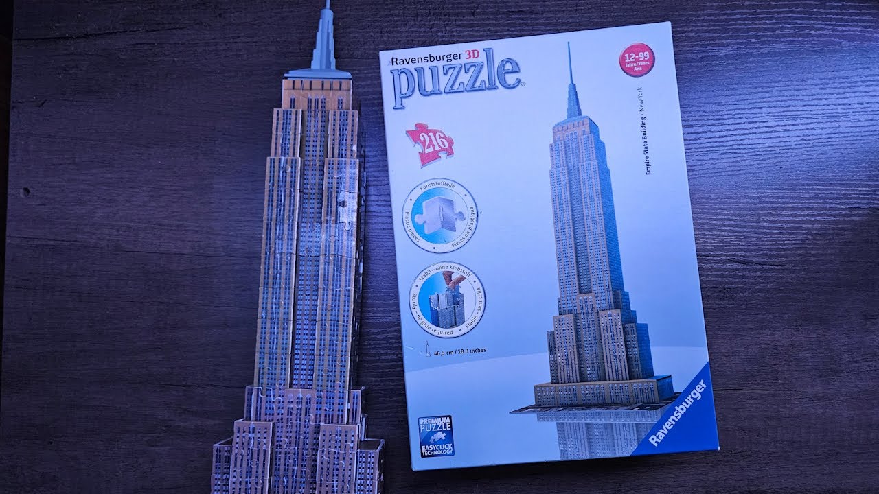 🇺🇸 Building the Empire State Building (Ravensburger 3D Puzzle) 🇺🇸