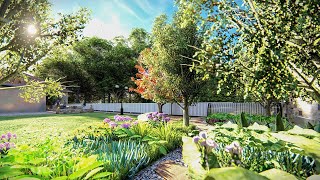 American backyard landscape - HVN Architects (Lumion) 3D Animation 4K