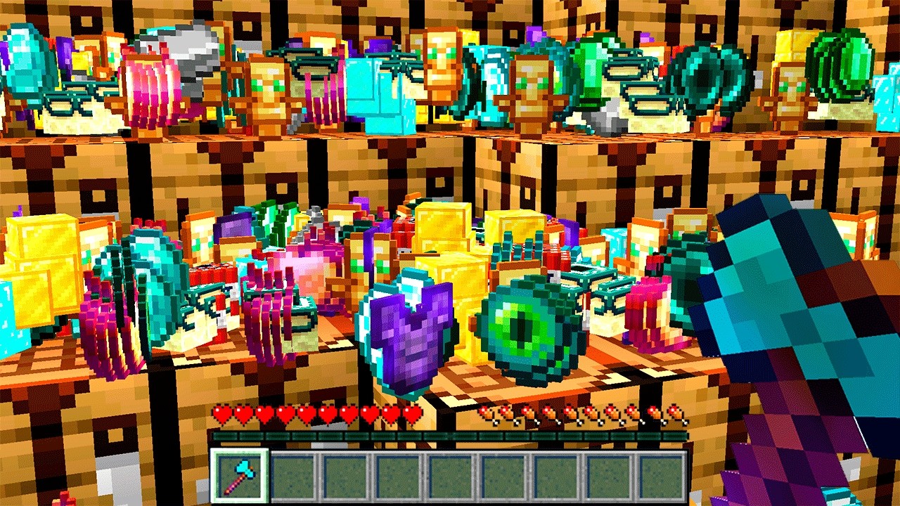 MINECRAFT pero las MESAS DE CRAFTEO son OP!!!!