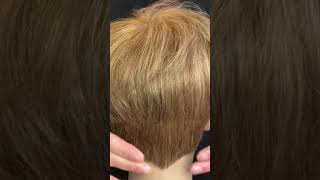 Refining the Pixie haircut with graduation #hairstyle #hairstyle #pixiecut