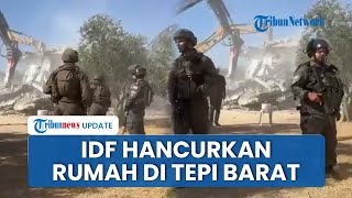 Tiru Taktik Gaza, Pasukan Israel Hancurkan Rumah di Kamp Tulkarm, Warga Terpaksa Mengungsi