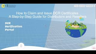 How to Claim  and Issue DCR Certificates A Step by Step Guide for Distributors and Resellers English