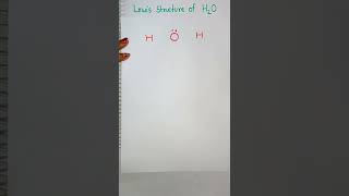 Lewis structure of water #chemistry#shorts#chemicalbonding#lewisdotstructure#inorganicchemistry