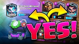 WE GOT THE ELECTRO WIZARD!! • Clash Royale • 12 WIN DECK!