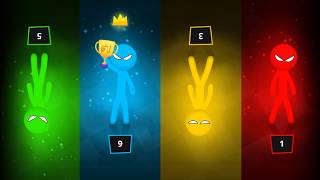 Stickman Party Gameplay - COLOR SWITCH, SHOCKWAVE & TANKS CHAOS! 🌈💥🛡️🔥 screenshot 2