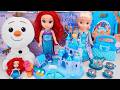Disney Elsa and Ariel Toys Unboxing ASMR | Elsa Blue Castle Playset | Ariel Doll Toy