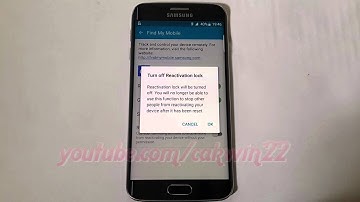 Android Lollipop : How to Enable or disable find my mobile reactivation lock on Samsung Galaxy S6