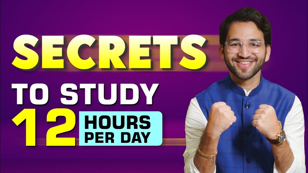 Secret to Study 12 hours per day | CA Final | CA Intermediate | ICAI | CA Shubham Singhal